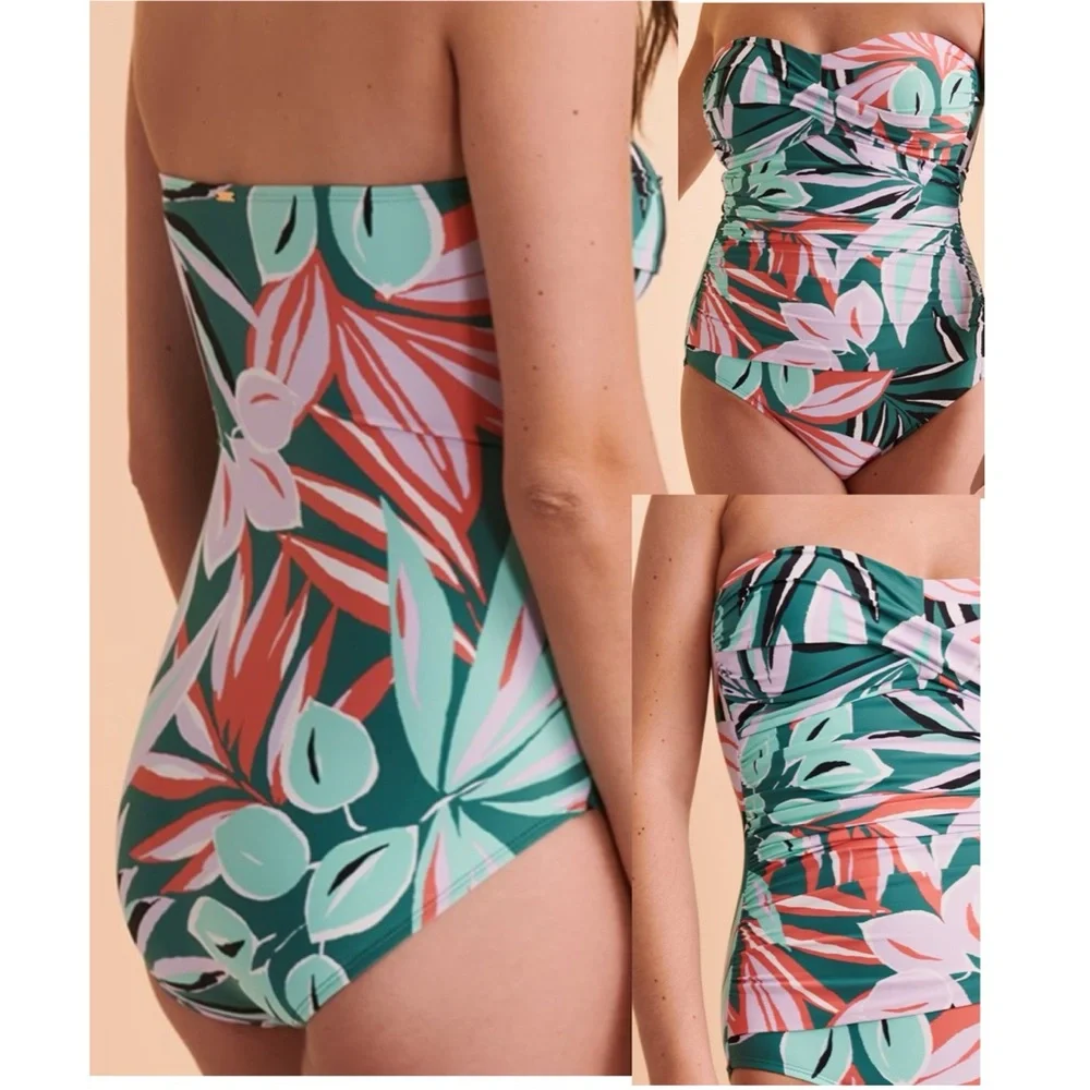 Anne Cole Bandeau One-piece Swimsuit - Sz S